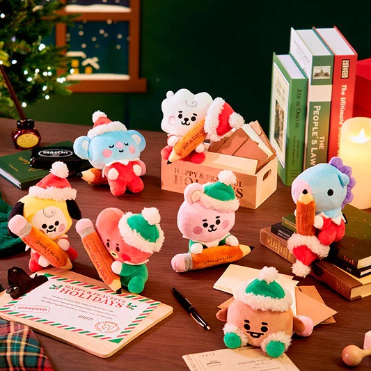 SEOULR | BT21 BABY HOLIDAY MINI STANDING DOLL ตุ๊กตา (สินค้าลิขสิทธิ์แท้)