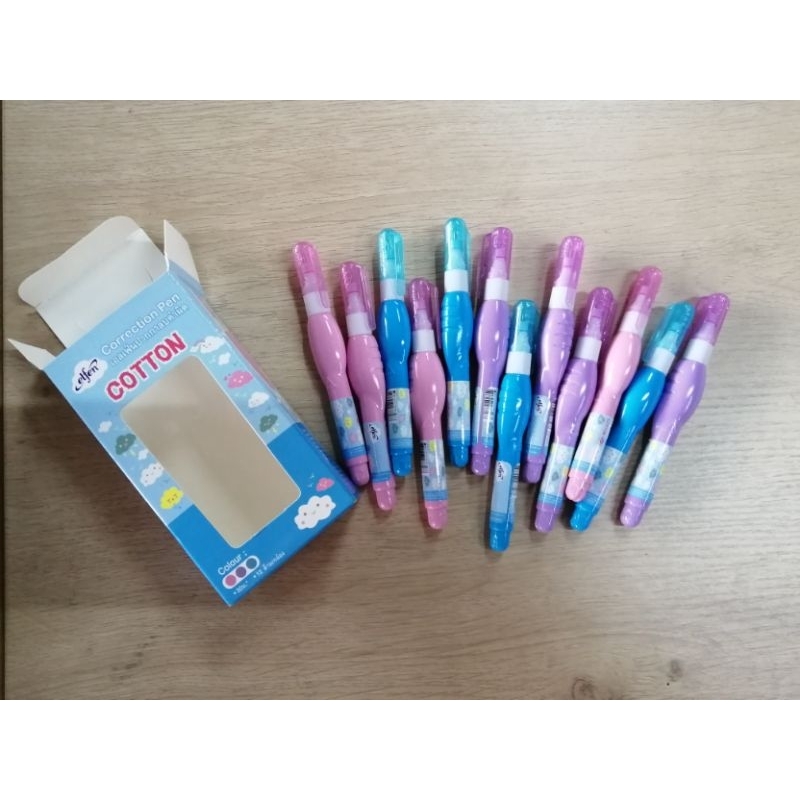 ปากกาลบคำผิด​ elfen​ รุ่น COTTON 30​ ม.​ (1x12​ ด้าม)​ รูปที่ 2