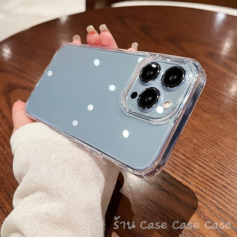 OO [หลังอะคริลิค] เคสใส สำหรับ iPhone case ไอโฟน TPU PC เคสกันกระแทก 17 Pro Max 16 15 plus 14 13 12 11 XS Max XR X 8 7 thumbnail 4