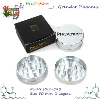 Phoenix Grinder PHX595  เครื่องบด ที่บดสมุนไพร เครื่องบดสมุนไพร ขนาด 50mm 2 layers หรือ 2 ชั้น