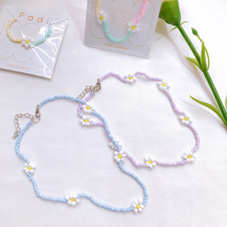 (พร้อมส่ง) สร้อยลูกปัด สร้อยคอ สร้อยคอลูกปัด งานลูกปัด