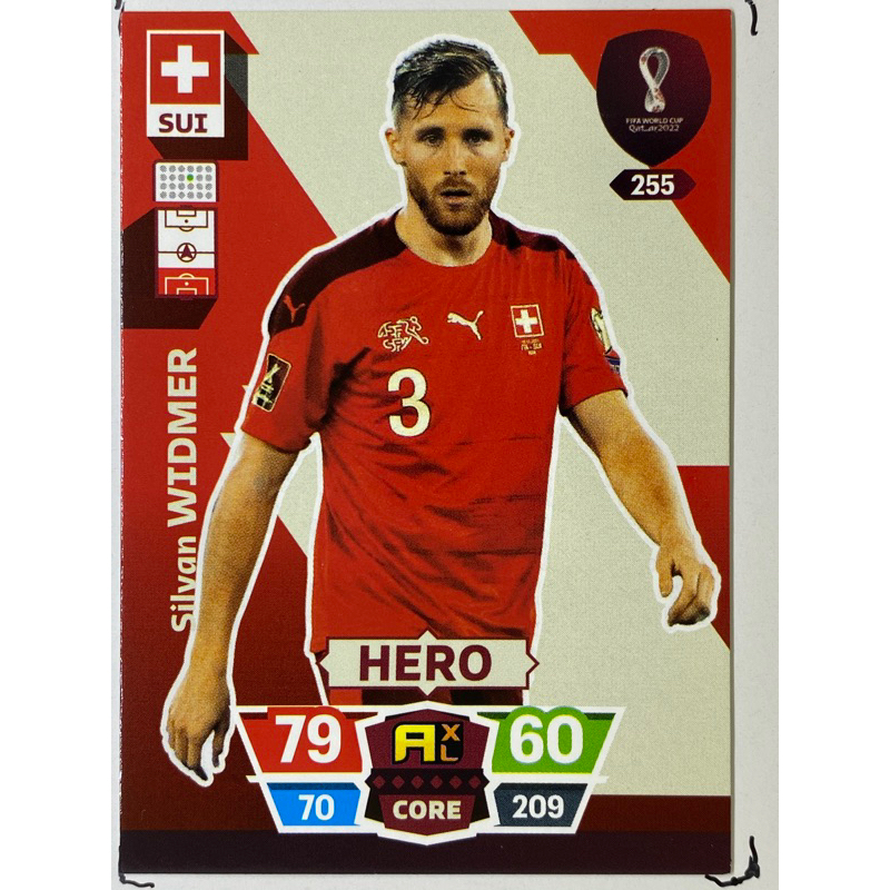 Silvan Widmer การ์ดนักฟุตบอล ฟุตบอลโลก Worldcup 2022 การ์ดสะสม Switzerland การ์ดนักเตะ สวิตเซอร์แลนด