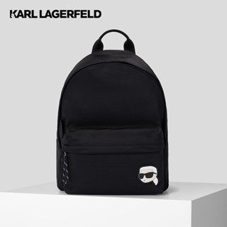 KARL LAGERFELD - K/IKONIK 2.0 PATCH NYLON BACKPACK 230M3181 กระเป๋าเป้สะพายหลัง