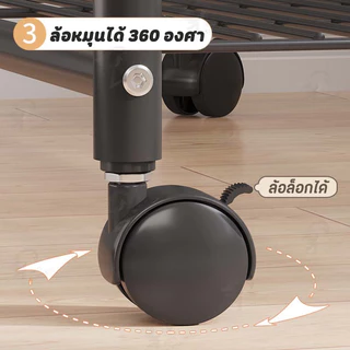 [เสาเเขวนหมวก+กระเป๋า] ราวแขวนผ้า ราวตากผ้า ที่แขวนผ้า พร้อมชั้นวางของด้านล่างพร้อมเสาแขวนกระเป๋ามีล้อเลื่อนโครงเหล็ก FZ
