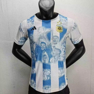 เสื้อฟุตบอล ทีม อาเจนติน่า แฟชั่น เพลเยอร์ Argentine งานคุณภาพ เกรด Player