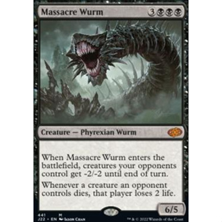 Massacre Wurm การ์ด Magic The Gathering ของแท้จากชุด Jumpstart 2022