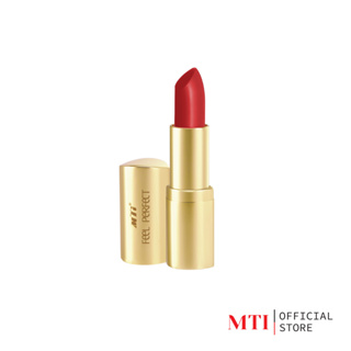 MTI (TLLG5) Feel Perfect MATT LIPSTICK เอ็มทีไอ ฟีล เพอร์เฟ็ค ลิปสติกแมทท์ทอง สีแน่น เกลี่ยง่าย ติดทน 3.9g.