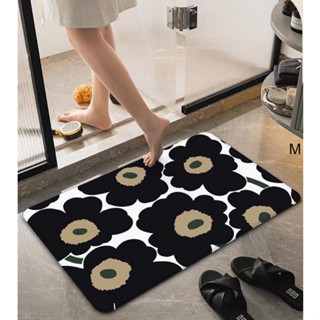 MARIMEKKO B  พรมพรมเช็ดเท้า อย่างดี ลาย MRMK B พรมเช็ดเท้า ขนาด 40 x 60 cm พรมกันลื่น ผลิตจากวัสดุอย่างดึ BY PMYL SHOP