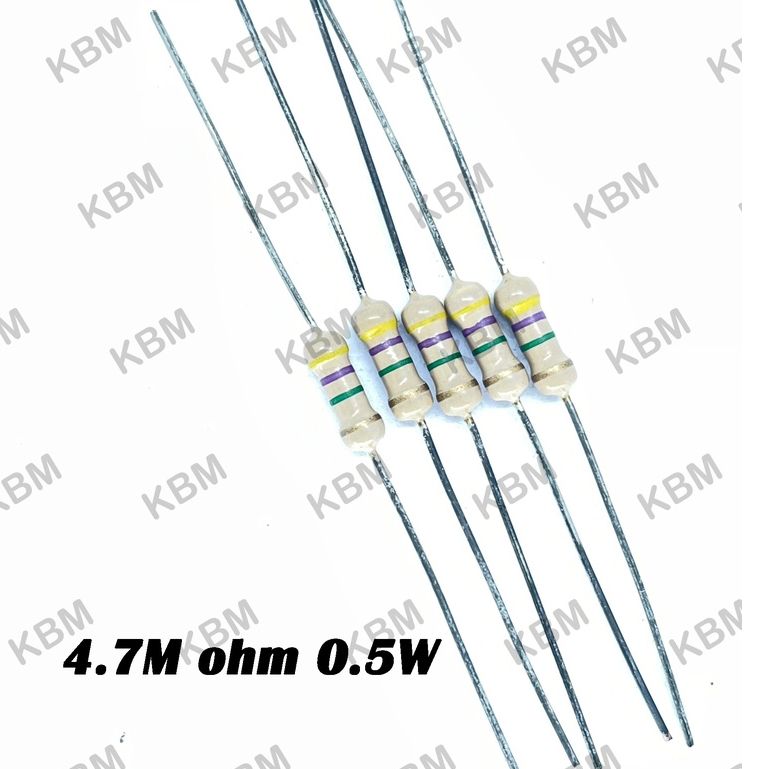 Resistor ตัวต้านทาน 4M ohm 1W 4.7M ohm 0.25W 0.5W 1W