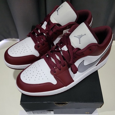 Nike Air Jordan 1 low Bordeaux ไซส์ 13US/12UK/47.5EU/31CM  ของใหม่มือ 1