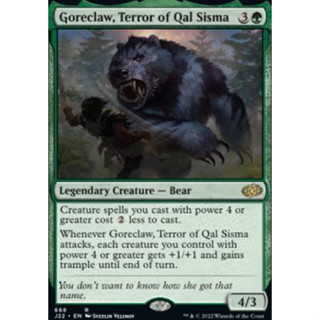 Goreclaw, Terror of Qal Sisma การ์ด Magic The Gathering ของแท้จากชุด Jumpstart 2022