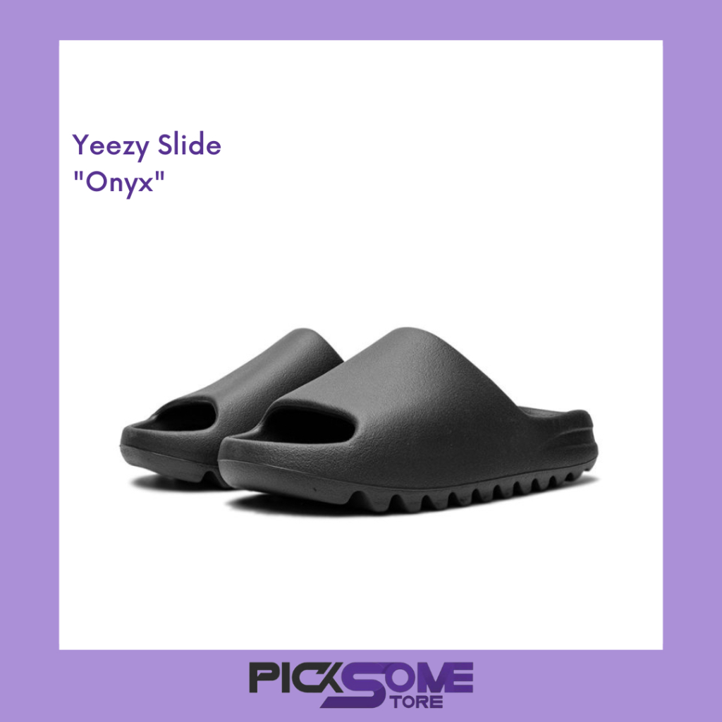พร้อมส่ง ของแท้ 100% Adidas Yeezy Slide ของแท้ สี ONYX (สีดำ) #0