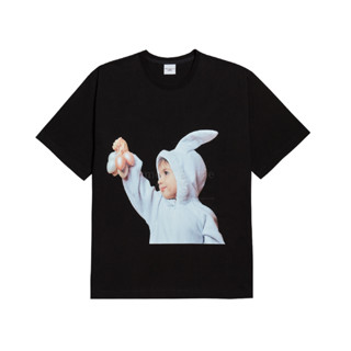 acmé de la vie ADLV BABY FACE RABBIT Short Sleeve T-Shirt (BLACK)