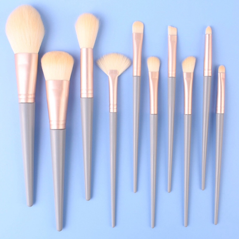 BRS10-0001 เซทแปรงแต่งหน้า 10 ชิ้น มีครบทั้งแปรงปัดแก้ม อายแชโดว์ เฉดดิ้ง ขนแน่นนุ่มไม่ระคายเคืองผิว Brush Set - รูปที่ 6