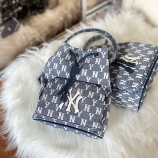 ของแท้💯MLB Monogram Jacquard Bucket Bag พร้อมส่ง