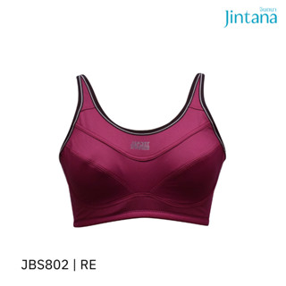 เสื้อชั้นใน Sport Bra (เสริมโครง) รุ่น Confidence รหัส JBS802 สีแดง