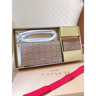 💥กระเป๋าสะพาย ยกSET Woc8”+การ์ด+ยกกล่อง สีใหม่ คาราเมล
