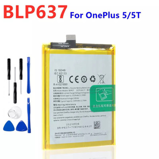 BLP637เปลี่ยนแบตเตอรี่โทรศัพท์สำหรับ Oneplus 5/5T A5001A50 3300MAh สำหรับโทรศัพท์ One Plus แบตเตอรี่ + เครื่องมือฟรี