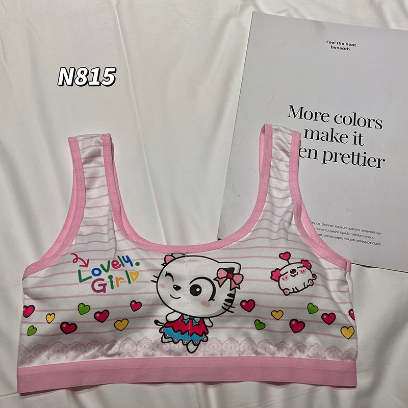 ชุดชั้นในเด็กอายุ ชุดชั้นในเด็กผู้หญิงบราฟองน้ำผ้านิ่มใส่สบาย 8-16 ปีรอบอก 20-34 นิ้ว sport bras NO.N815 - รูปที่ 5