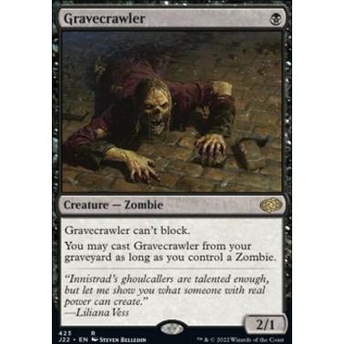 Gravecrawler การ์ด Magic The Gathering ของแท้จากชุด Jumpstart 2022