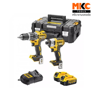 ชุดคอมโบ้ สว่านกระแทก 18V (DCD796)+ไขควงกระแทก 18V (DCF887) DCK266M2T DEWALT