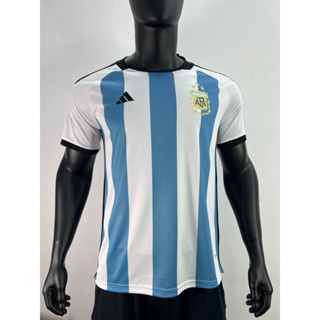 3 stars เสื้ออาร์เจนตินา สำหรับเสื้อใหม่ Argentina home เสื้อฟุตบอลเกรดแฟนบอล AAA  2022