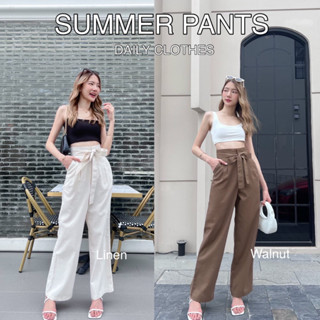 Summer pants/กางเกงผ้าลินิน