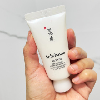 Sulwhasoo Snowise Brightening Cleansing Foam 30ml. แบบไม่มีกล่องลากไทย