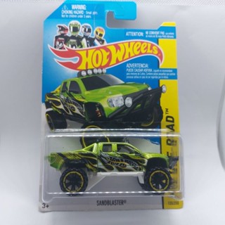 รถเหล็ก Hotwheels SANDBLASTER สีเขียว (ib013)