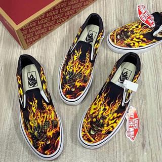 รองเท้าผ้าใบสวม Vans Slip On Samurai Rising มีกล่อง พร้อมส่งในไทย