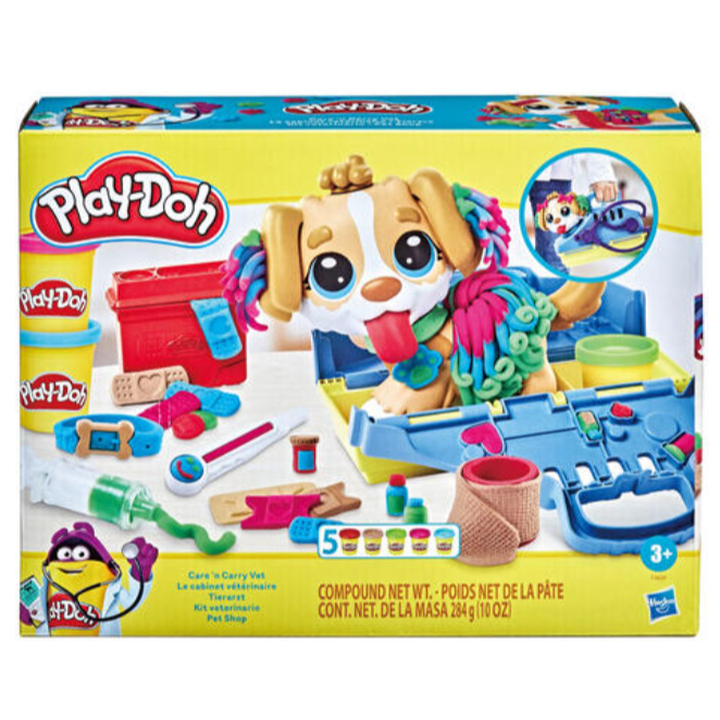 Play-Doh Care 'n Carry Vet Playset เพลโด แคร์ แอน แครี่ เว็ท การันตีสินค้าแท้ สินค้าใหม่ พร้อมส่ง!