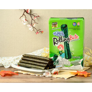 ซีลีโกะ Rolling Bite สาหร่ายม้วนอบกรอบ รสออริจินัล 12 ซอง / กล่อง (ขนาด 33.6 กรัม)