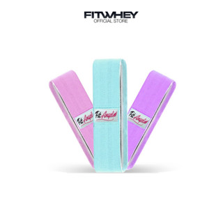 FITWHEY FIT ANGEL RESISTANCE BAND SET สายผ้าสำหรับออกกำลังกาย เพิ่มความแข็งแรงของกล้ามเนื้อ พกพาง่าย ระบายอากาศดี