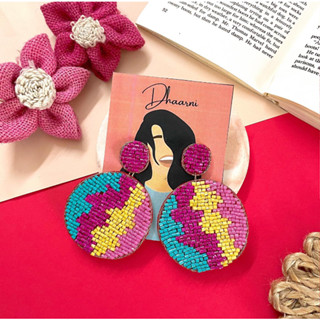 ต่างหูแฮนด์เมด สุดน่ารัก zigzag | Handmade quirky zigzag earrings