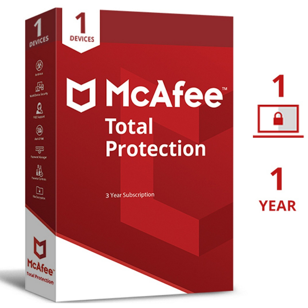 McAfee Total Protection 1 Device 1Y
