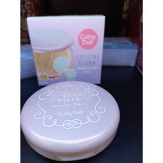 แป้ง เคที่ดอลล์ คริสตัลพาวเดอร์แพ็ค เบอร์ 23 SPF15 Cathy doll Crystal Flora Powder Pact 11g. 1pc.