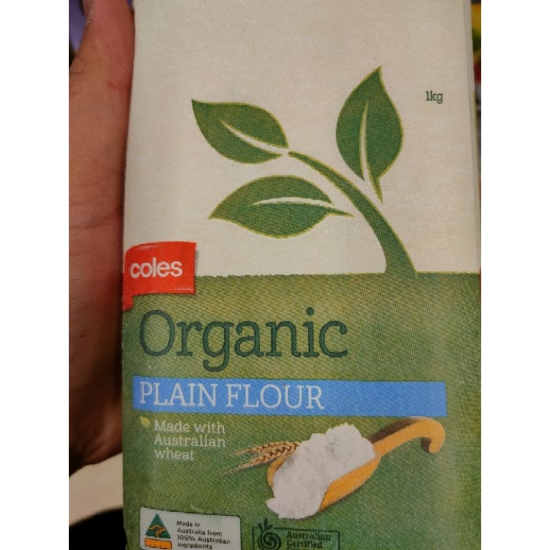 Organic Plain Flour 1kg made with Australian Wheat