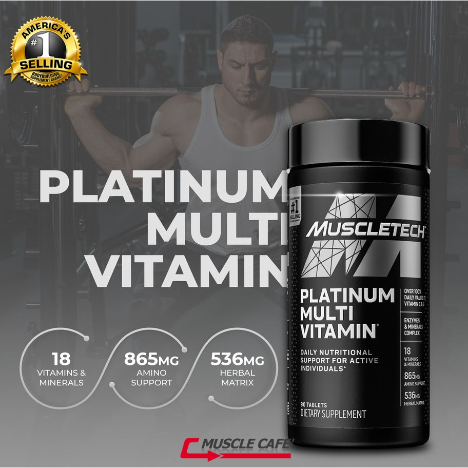 Muscletech Multi-Vitamin (90เม็ด) วิตามินรวมผู้ชาย วิตามินรวม บำรุง ...