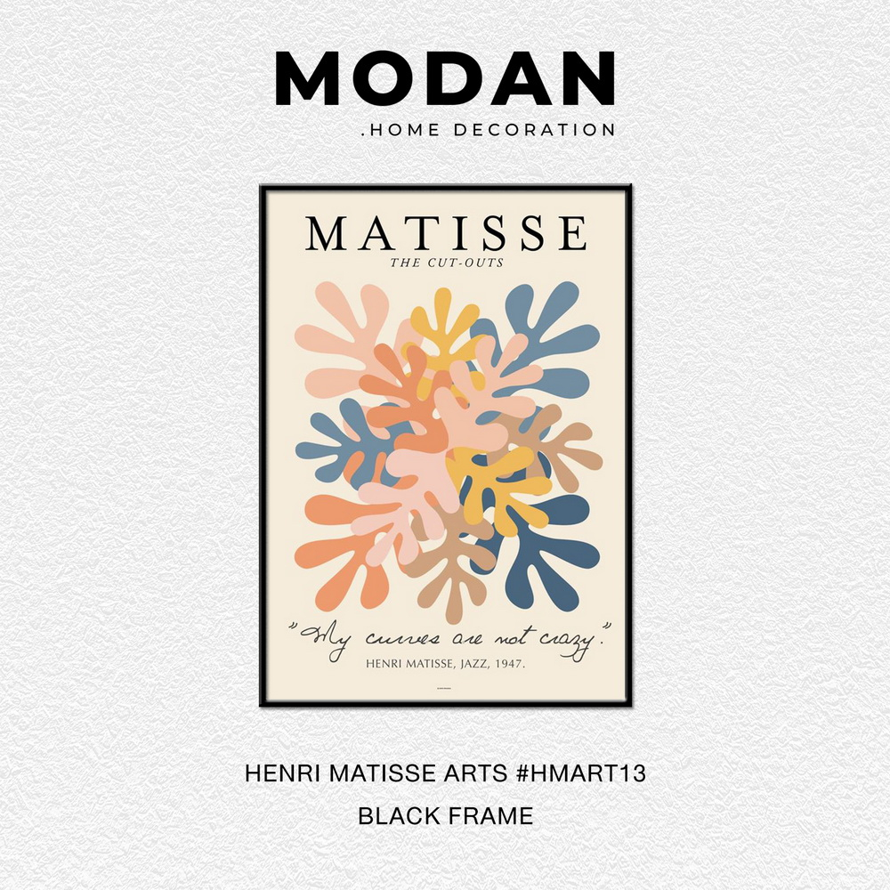 ⚡ พร้อมจำหน่าย ⚡ MODAN ภาพตกแต่งบ้านสไตล์โมเดิร์น HENRI MATISSE ART รหัส HMART13