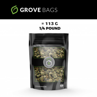 Grove Bags 1/4 pound ถุงบ่ม 113 กรัม