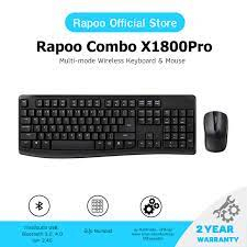 Rapoo X1800Pro Wireless Optical Mouse & Keyboard X1800PRO-BK