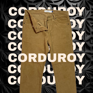 กางเกงลูกฟูกขายาว CORDUROY มือสองสภาพดี