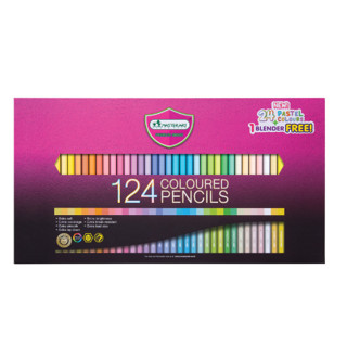 Master Art สีไม้ ดินสอสีไม้ แท่งยาว 124 สี รุ่นใหม่ จำนวน 1 กล่อง