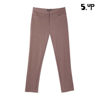 5UP กางเกงขาตรง รุ่น YH55150 - สีน้ำตาล