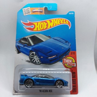 รถเหล็ก Hotwheels 90 ACURA NSX สีน้ำเงิน (ib27)