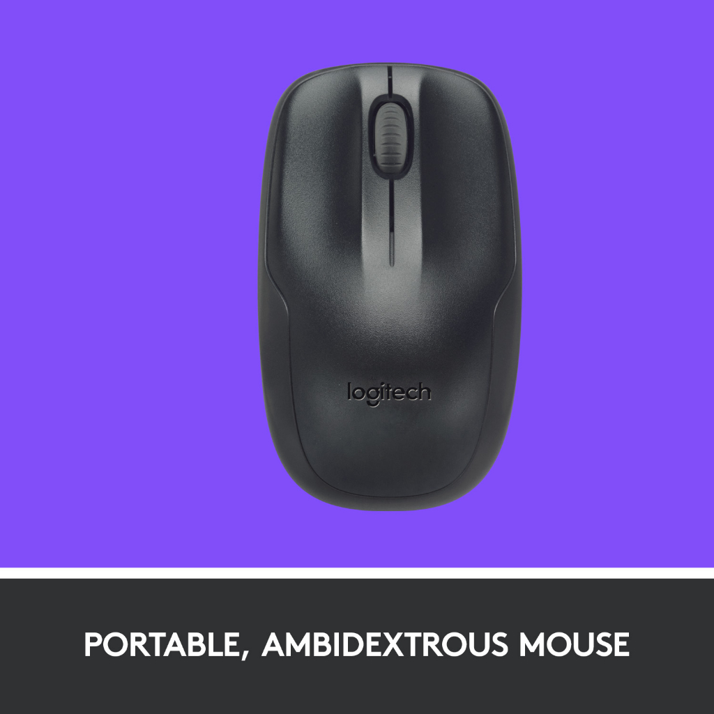 Logitech MK220 Wireless Combo ชุดคอมโบคีย์บอร์ดและเมาส์ไร้สาย For Windows,แบตเตอรี่ 24 เดือน, เข้ากันได้กับ PC, แล็ปท็อป