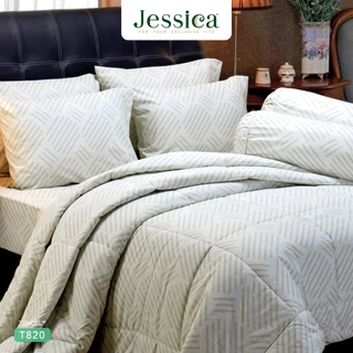 Jessica Tencel T820 ชุดเครื่องนอน ผ้าปูที่นอน ผ้าห่มนวม เจสสิก้า พิมพ์ลวดลายโดดเด่น ให้สัมผัสที่นุ่มลื่นดุจแพรไหม