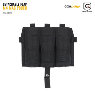 ซองแม็กกาซีน Detachable Flap M4 Mag Pouch (Twinfalcons) วัสดุผ้า Delustering Cordura 500D Compatible with AVS CPC JPC2.0