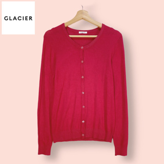 เสื้อ Glacier ผ้านิตถักอย่างดั  เสื้อคลุมทรงสวยน่ารัก ผ้านิ่ม กระดุมสวยมาก  ผ้าดีทิ้งตัวสวย ตัดเย็บละเอียด