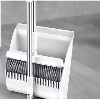 ✨New✨ ชุดไม้กวาดทำความสะอาด หมุนได้ มีแปรงในตัว พร้อมที่ตักข…